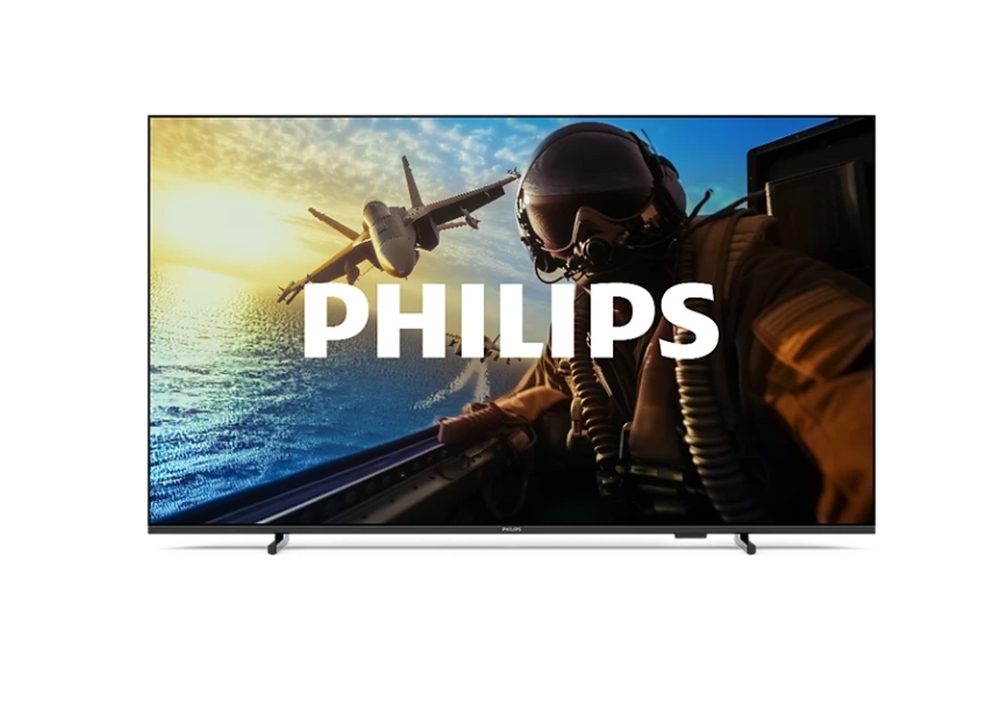 Philips 55PUS7000/12 55" 4K UHD DLED Smart телевизор, 3840x2160, 60Hz, DVB-T/T2/T2-HD/C/S/S2, Pixel Precise Ultra HD, HDR10+, HLG, Titan OS, Dolby Atmos, 3xHDMI, 2xUSB, 802.11ac, BT 5.2, 20W RMS, Черен