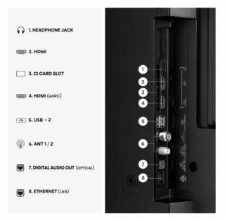 Hisense 50" A5S, Full HD 1920x1080, QLED, Quantum Dot, HDR, HLG, DTS HD, Light Sensor, Dolby Audio, Smart TV, WiFi, WiFi Direct, 2xHDMI, 2xUSB, LAN, CI+, DVB-T2/C/S2, Black