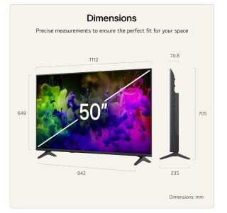LG 50QNED7EB3C 50" 4K QNED MiniLED Smart TV