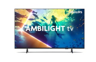 Philips 65PUS8010/12, 65" 4K UHD LED телевизор, 3840x2160p, DVB-T/T2/T2-HD/C/S/S2, 60Hz, Ambilight 3, Pixel Precise UHD, HDR+, Titan OS, Dolby Atmos & DTS:X, 3*HDMI, 2*USB, VRR, 802.11ac, BT 5.2, 20W RMS, Черен