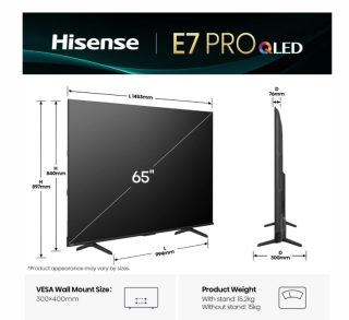 Hisense 65" E7Q Pro 4K QLED Smart TV