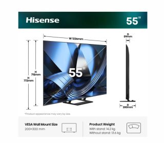 Hisense 55" U7SE 4K Ultra HD ULED Smart TV