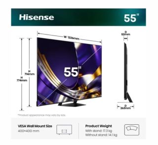 Hisense 55" U7S Pro 4K Ultra HD Smart TV