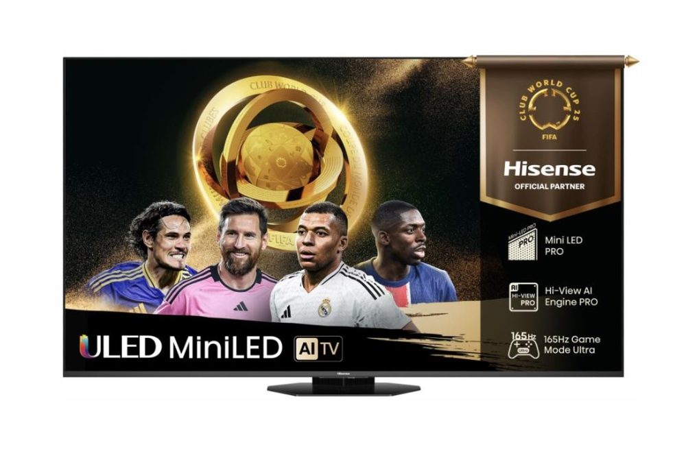 Hisense 65" U8Q, 4K Ultra HD 3840x2160, Mini LED Pro, FALD, Quantum Dot, 165Hz, IPS, HDR 10+, HLG, Dolby Vision IQ, Dolby Atmos, Smart TV, Light Sensor, WiFi 5GHz, WiFi Direct, BT, Anyview Cast, 3xHDMI, 2xUSB, LAN, CI+, DVB-T2/C/S2, Black