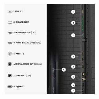 Hisense 65" UR9S 4K Ultra HD RGB Mini LED Smart TV