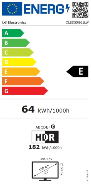 LG OLED55G61LW 55" UHD OLED evo 4K Smart TV