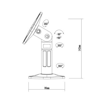 Neomounts Speaker Wall- & Ceiling Mount (комплект от 2 броя)