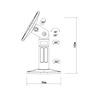 Neomounts Speaker Wall- & Ceiling Mount (set of 2 pieces)