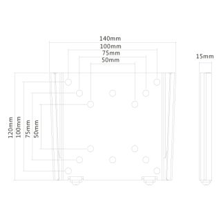 Neomounts Flat Screen Wall Mount (фиксирана, ултратънка)