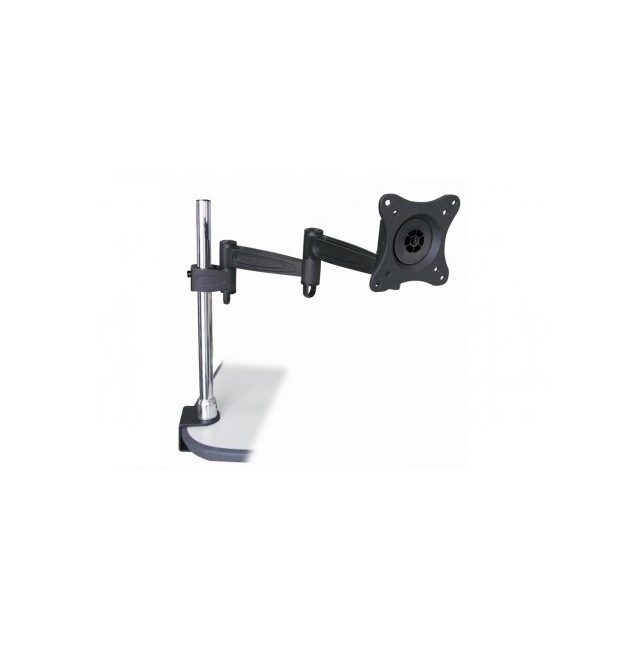 Sunne 10"-24" Desk Bracket, Tilt&Swivel - 15°&180°, max 15kg, Pivot 360°, max VESA 75-100x75-100, height adjustable up to 400 mm, screen to holder - 447 mm