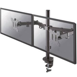 Neomounts Flat Screen Desk Mount (clamp/grommet) за 2 екрана, 10"-32"