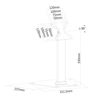 Neomounts Flat Screen Desk Mount (стойка)