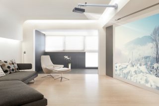 Neomounts Projector Wall Mount (дължина: 79-129 cm = късо разстояние), сребрист