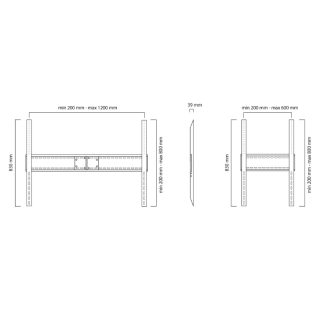 Neomounts Flat Screen Wall Mount - ideal for Large Format Displays (fixed) - 150 KG