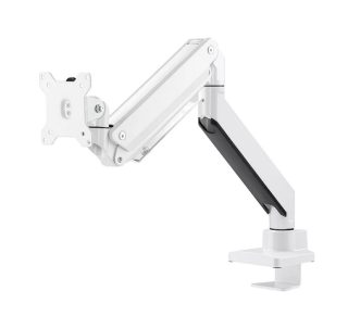 Neomounts Monitor arm 10-49" - газ пружина - Topfix - 180° стоп - Бял