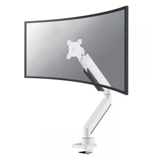Neomounts Monitor arm 10-49" - газ пружина - Topfix - 180° стоп - Бял