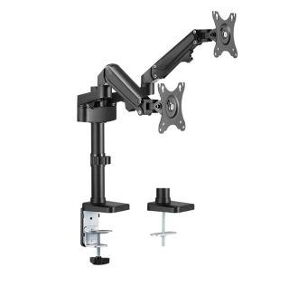 Neomounts Desk Pole Mount (clamp/grommet) за 2 монитора