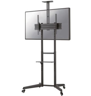 Neomounts Mobile Floor Stand incl. AV- and cam shelf (height adjustable: 128.5-145 cm)