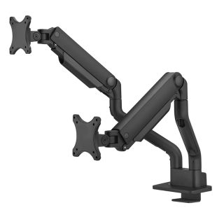 Neomounts Next One Desk Mount, двоен дисплей (topfix скоба и отвор)