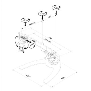 Neomounts Flat Screen Desk Mount (стойка/крак) за 2 монитора
