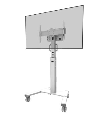 Neomounts Select Mobile Display Floor Stand (37-75") 10 cm. Wheels, White