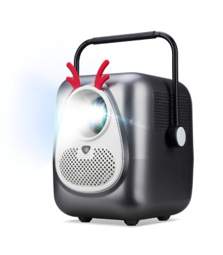 AOPEN Projector QF23s (powered by Acer), преносим, LCD, LED, FHD (1920x1080), 6500 LED лумена (250 ANSI), 1000:1, 1x, HDMI 1.4, USB (Type A) x1 споделен изходен порт, говорители 2x3W, (V 5.4, BT In/Out), автофокус, 1.23 kg, 2Y, сив