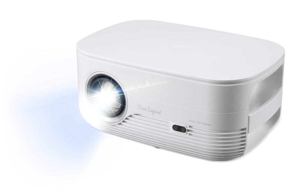 AOPEN Projector QF81 (powered by Acer), portable, LCD, FHD (1920x1080), 13 000 LED Lumens (800 ANSI), 1 000:1, 1.1x, HDMI 1.4, DC Out (5V/0.5A), USB (Type A), Speaker 2x5W, PC Audio 3.5mm, BT In/Out, Smart Projector, WiFi Dongle, 2 kg, White, 2Y