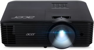 Acer Projector X129H, DLP, XGA (1024x768), 4800 ANSI лумена, 20 000:1, 1.1x, 3D ready, HDMI 1.4, VGA, DC Out (5V/2A, USB-A), RCA, Audio in, високоговорител 3W, Bluelight Shield, LumiSense, 2.8kg, 2Y, черен