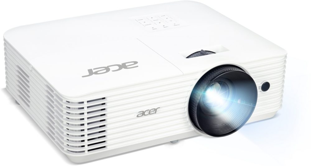 Acer Projector H5386BDi, DLP, WXGA (1280x720), 5000 ANSI лумена, 20 000:1, 1.1x, 3D ready, 24/7 работа, HDMI 1.4, VGA, DC Out (5V/1.5A, USB Type A), RS-232, RCA, Audio in/out, Wireless dongle включен, BlueLight Shield, говорител 3W, чанта, 2.75kg, 2Y, Бял
