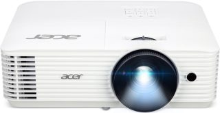 Acer Projector H5386BDi, DLP, WXGA (1280x720), 5000 ANSI лумена, 20 000:1, 1.1x, 3D ready, 24/7 работа, HDMI 1.4, VGA, DC Out (5V/1.5A, USB Type A), RS-232, RCA, Audio in/out, Wireless dongle включен, BlueLight Shield, говорител 3W, чанта, 2.75kg, 2Y, Бял