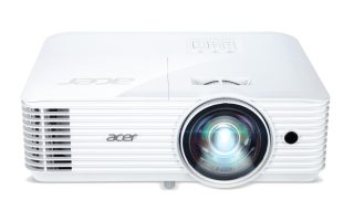 Acer Projector S1286H, DLP, Short Throw, XGA (1024x768), 3500 ANSI Lumens, 20000:1, 3D, HDMI 1.4, VGA, RCA, Audio in, Audio out, VGA out, DC Out (5V/1A, USB-A), Speaker 16W, Bluelight Shield, 3.1kg, 3Y, White