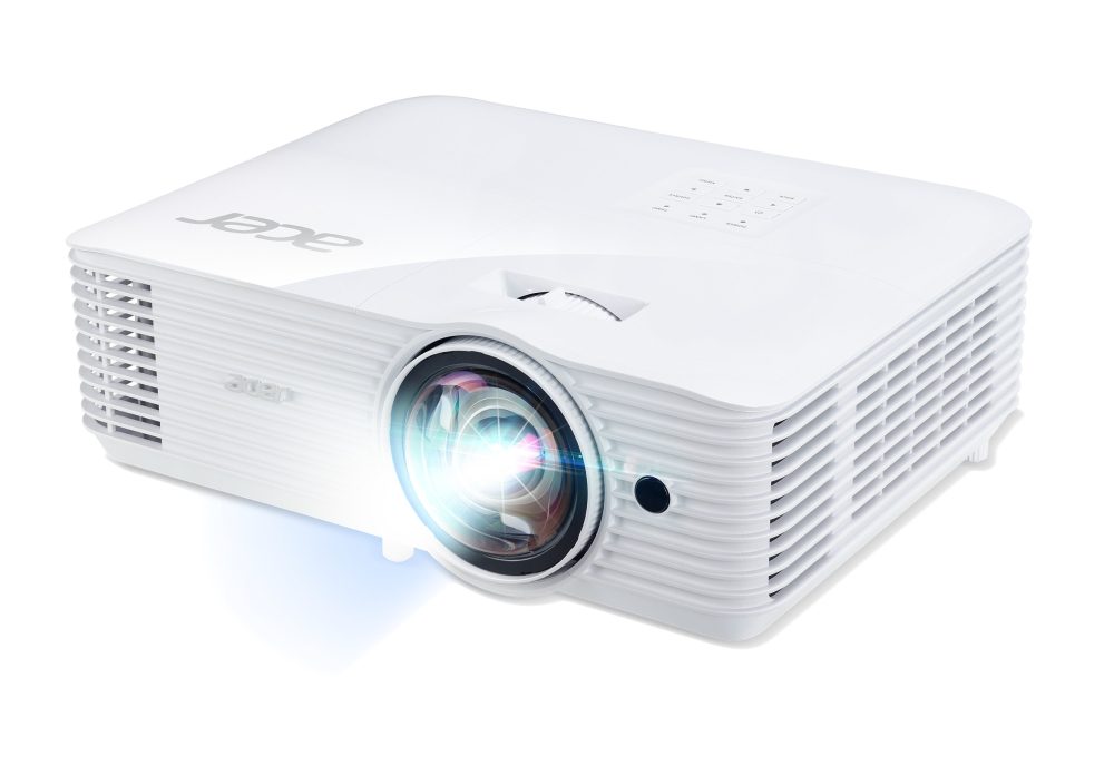 Acer Projector S1286H, DLP, Short Throw, XGA (1024x768), 3500 ANSI Lumens, 20000:1, 3D, HDMI 1.4, VGA, RCA, Audio in, Audio out, VGA out, DC Out (5V/1A, USB-A), Speaker 16W, Bluelight Shield, 3.1kg, 3Y, White