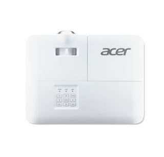 Acer Projector S1387, DLP, Short Throw, WXGA (1280x800), 4000 ANSI лумена, 20 000:1, 1x, 3D Ready, HDMI 2x1.4, DC Out (5V/1A, USB-A), RS232, говорител 16W, Bluelight Shield, 3.1 kg, 3Y, бял