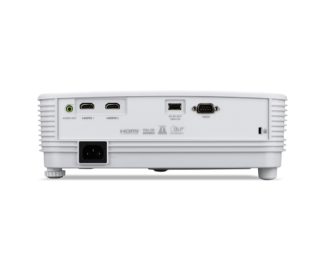 Acer Projector H6542, DLP, FHD (1920x1080), 4000 ANSI лумена, 13 000:1, 1.1x, 3D ready, 24/7 работа, HDMI 2x1.4, DC Out (5V/1.5A, USB Type A), USB (Type A), RS-232, PC Audio out, Bluelight Shield, говорител 3W, чанта, 2.4 кг, 2?, бял