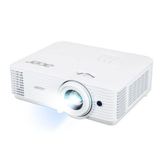 Acer Projector H6546Ki, DLP, FHD (1920x1080), 5200 ANSI лумена, 17 000:1, 1.1x, 3D ready, 24/7 работа, HDMI 2x1.4, DC Out (5V/1.5A, USB-A), RS232, Audio in/out, WiFi (комплектът е включен), говорител 3W, чанта, 2.95 кг, 2 години гаранция, бял