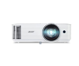 Acer Projector S1387n, DLP, Short Throw 0.5, WXGA (1280x800), 4000 ANSI лумена, 20 000:1, 1x, HDMI 1.4x2, DC Out (5V/1A, USB-A), Component Video (D-sub), RCA, RJ45, RS232, Audio in/out, високоговорител 16W, 3.1 kg, 3Y, бял