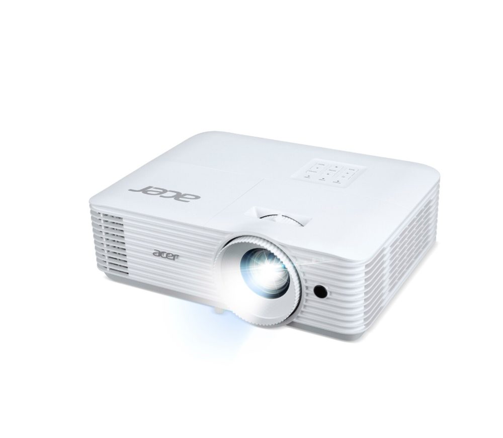 Acer Projector P1558i, DLP, FHD (1920x1080), 5200 ANSI лумена, 15 000:1, 1.3x, HDMI 2x1.4, DC Out (5V/1.5A, USB-A), RS232, говорител 10W, Bluelight Shield, включен безжичен адаптер, чанта, 2.8 кг, 3 години, бял