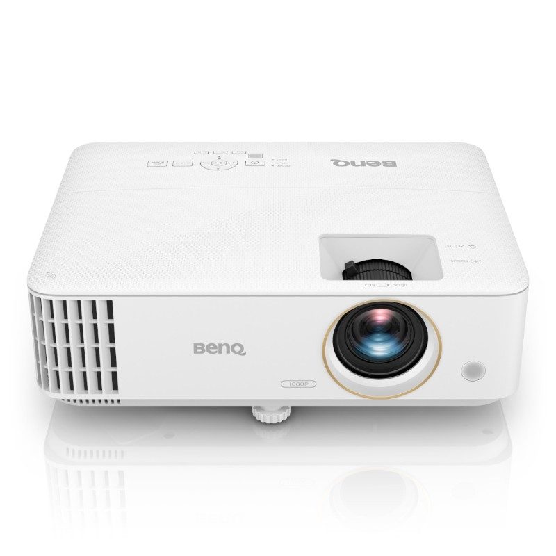 Мултимедиен проектор BenQ TH585, DLP, 1080p (1920x1080), 3500 лумена, 10000:1, Zoom 1.1x, 95% Rec.709, 6-сегментно цветно колело, Game Mode, 16ms, 3D, 144Hz, VGA, HDMI x2, Audio in/out, VGA out, Високоговорител 10W x1, Лампа до 15000 часа, 2.79 кг
