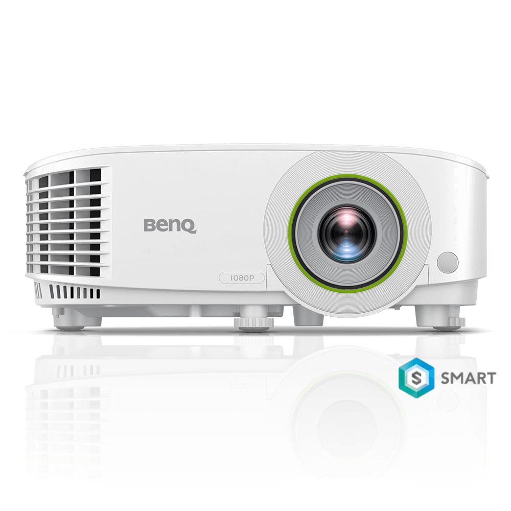 BenQ EH600 DLP 1080P, 16:9, 3500lm, Wireless Android-based Smart Projector 1.1X, Throw Ratio 1.47-1.62, HDMIx2 (1 за безжичен донгъл), Безжична проекция (поддържа Android, iOS, Windows, MAC, Chrome), Двубандов WiFi, BT 4.0, до 15000 часа, 2.5 кг, Бял