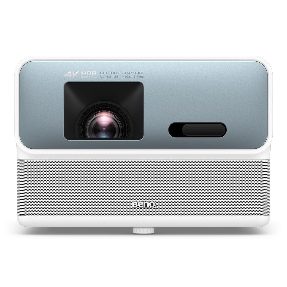 BenQ Portable GP500 DLP, Android TV, LED, 1500lm, 4K UHD (3840x2160), REC 709 98%, DCI-P3>90%, 1.3X Zoom Lens, Auto Focus, Auto 2D Keystone, Corner Fit, TR 1.0~1.3, 3D, HDR/HLG, MEMC, ATV, treVolo 5Wx4 360° Chamber Speaker, BT Speaker, HDMI 2.0 x2