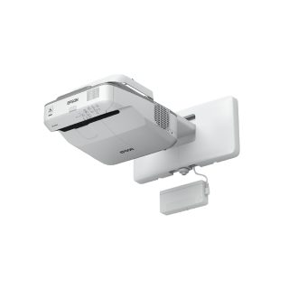Epson EB-695Wi мултимедиен проектор, 3LCD, ултракъс фокус, WXGA (1280 x 800), 16:10, 3500 лумена, 14000:1, Ethernet, Wireless LAN (опция), VGA, HDMI (3x), 5.9 кг, Finger touch unit, Интерактивни писалки, Стенен монтажен кронщайн, 36 месеца