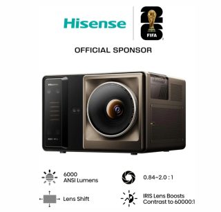 Hisense XR10 Laser Projector, 4K Ultra HD 3840x2160, 6000:1, 6000 лумена, 60 Hz, 16:9, проекционно съотношение 0.84-2.0:1, VIDAA U9, 3 x HDMI, HDR, HDR 10, HDR 10+, DTS Virtual X, 2x8W+15W, черен