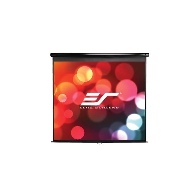 Екран Elite Screen M99UWS1 Manual, 99" (1:1), 177.8 x 177.8 cm, Черен