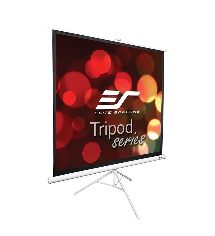 Екран Elite Screen T85NWS1 Tripod, 85" (1:1), 152.4 x 152.4 cm, Бял
