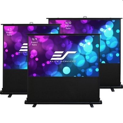 Екран Elite Screen F84XWH2, 84" (16:9), Kestrel Tab-Tension Floor-up CLR, 186 x 105 cm, MaxWhite, Black