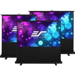 Elite Screen F86NWX2, 86" (16:10), Kestrel Tab-Tension Floor-up CLR, 185.2 x 115.8 cm, MaxWhite, Black