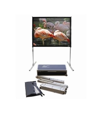 Elite Screen Q150V1, 150" (4:3), 304.8 x 228.6 cm, Черен
