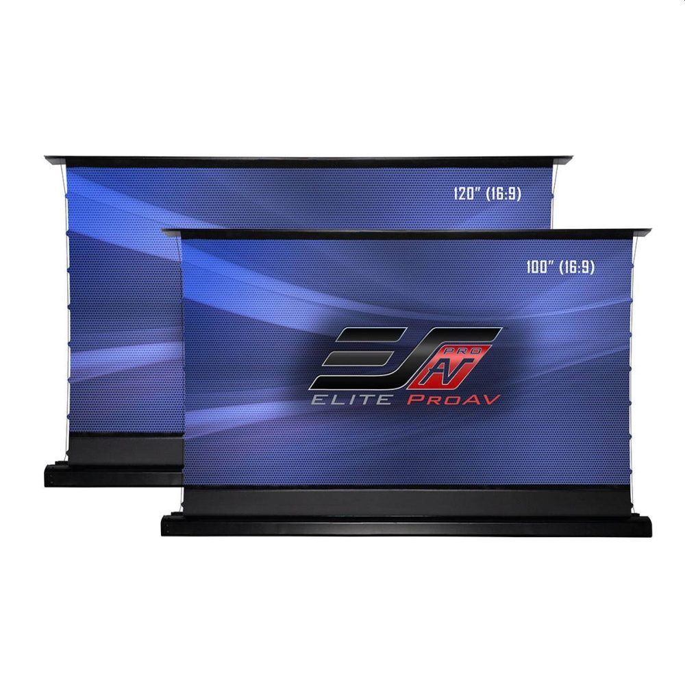 Elite Screen FTE120H2-CLR, 120" (16:9), UST Floor Stand Pull Up CLR StarBright, 265.7 x 149.6 cm, Black