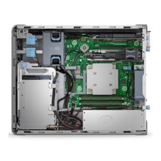 Сървър Dell PowerEdge T160, Xeon 6325P, 3x 3.5" Chassis and 2x2.5" Cabled, Intel Xeon 6 Performance 6325P 3.5G, 4C/8T, 32GB UDIMM 5600MT/s ECC, 2x 480GB SSD 6Gbps RI 2.5in in 3.5in HYB carrier, Single 300W Cabled PSU, PERC H355, iDRAC9 Ent. 16G, 3Y Basic NBD