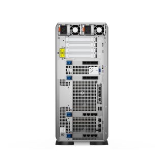 Сървър Dell PowerEdge T560, Intel Xeon Silver 4510 2.4G, 12C/24T, 30M, 150W, 8x 3.5" Chassis SAS/SATA Hot-Plug, PERC H755, 2x 4TB HDD SAS 12Gbps 7.2K, 32GB RDIMM 6400MT/s, Dual 1100W, No Riser, Broadcom 5720 Quad Port 1GbE BASE-T, DRAC9 Ent., 3Y Basic NBD